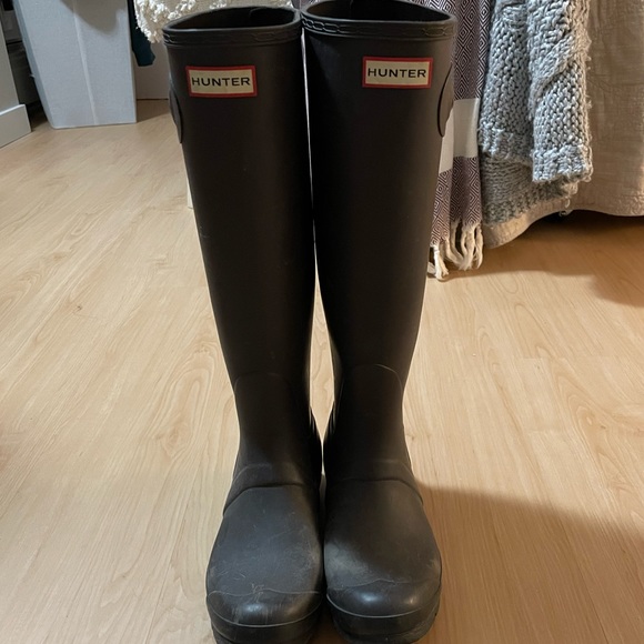 Hunter Shoes - Dark brown hunter boots